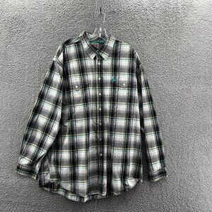Cinch Long Sleeve Button-Down Western Shirt Mens XXL Multicolor Plaid